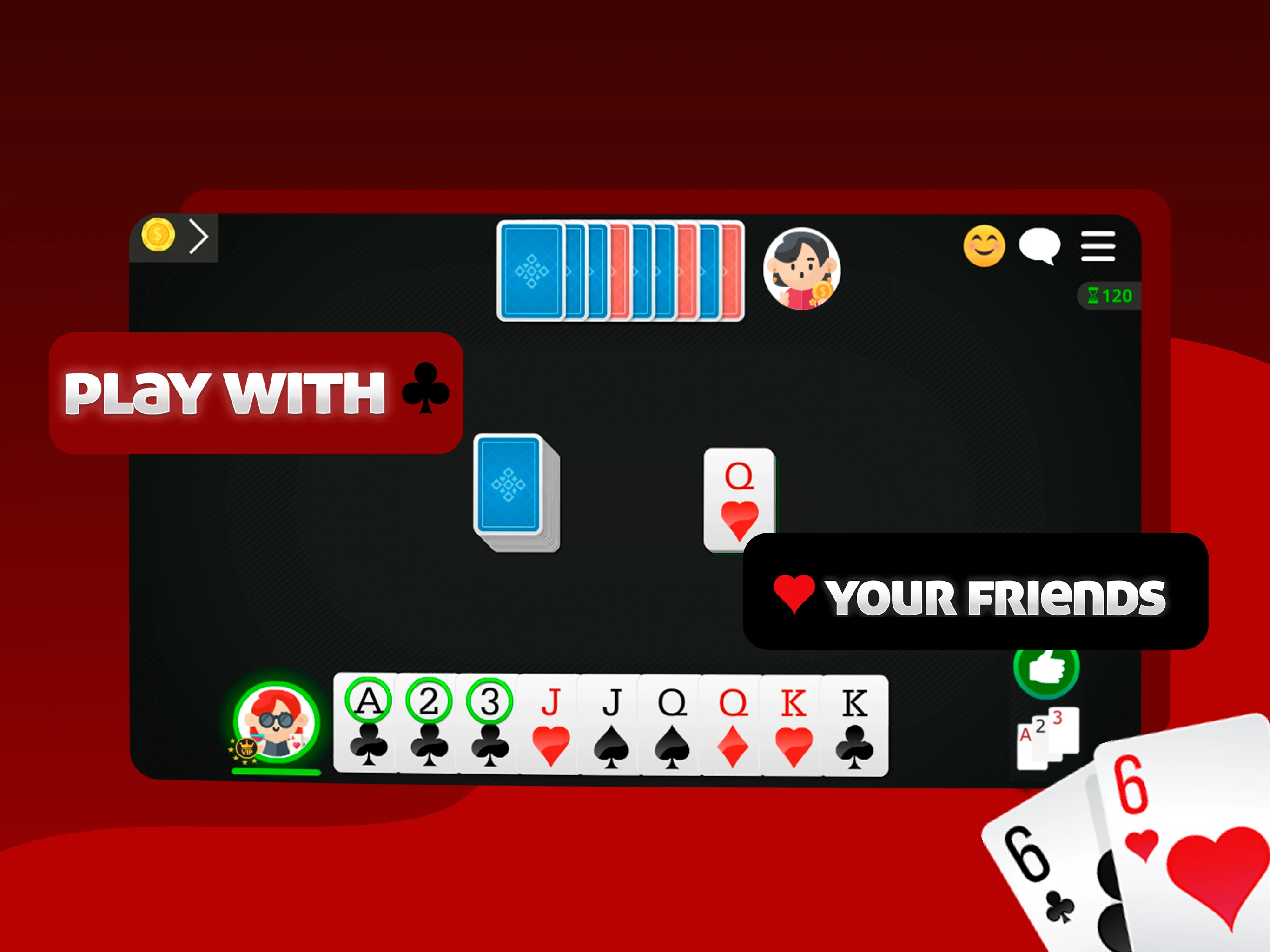 Straight Gin Rummy Online screenshot
