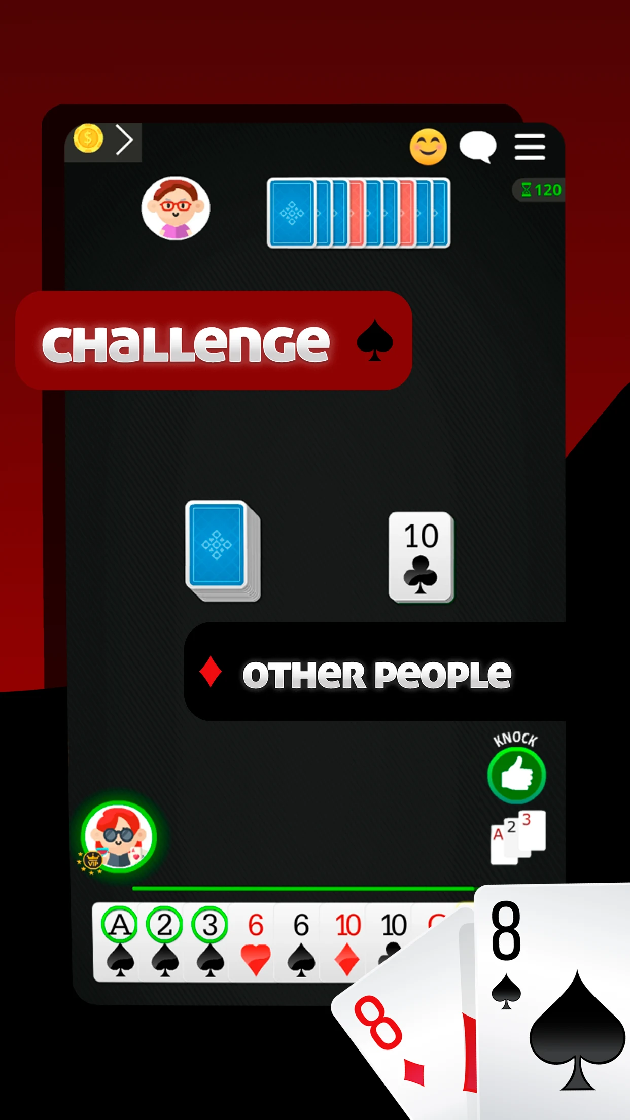 Straight Gin Rummy Online screenshot
